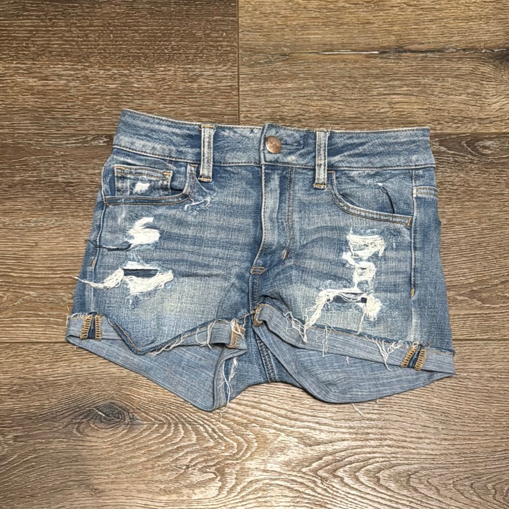 American Eagle hi rise shortie 0
